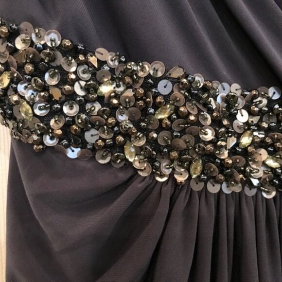 Rickie Freeman Floor Length Hand-Beaded Gown - Picture 4 of 9